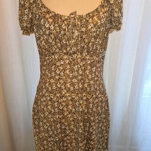 BP Yellow Floral Printed Dress